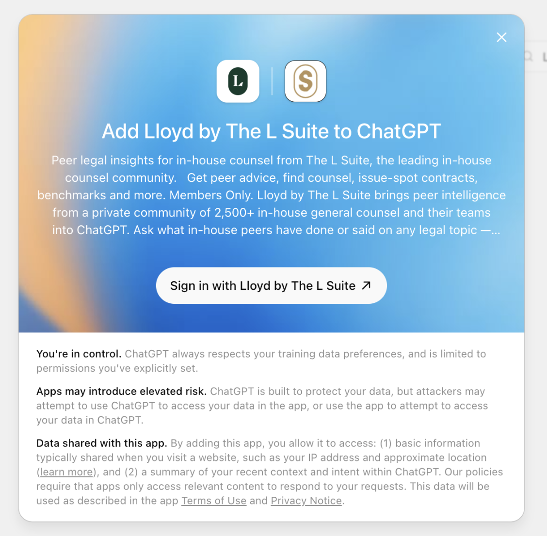 Add Lloyd to ChatGPT